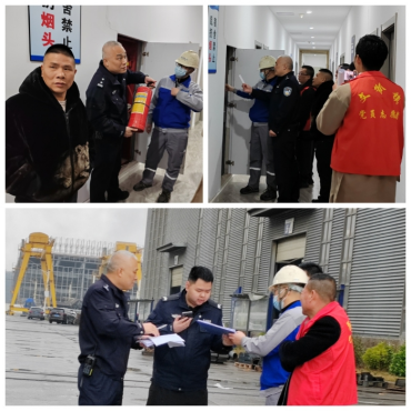 长乐区文岭镇派出所一行莅临博那德科技开展节前安全检查